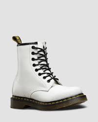 Black Boots White Sole Dr Martens 1460 Women S Smooth Leather Lace Up Boots With Images Leather Lace Up Boots Black And White Boots Black And White Shoes