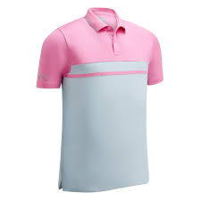 Callaway Colour Blocked Pique Polo Shirts