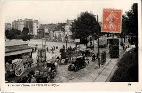 75017 Paris Porte De Clichy Tres Belle Animation Tramway Arrondissement 17 Paris France Carte Postale Photos Anciennes