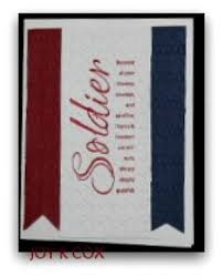 Welcome to the cards for soldiers program website! Patriotic For Your Soldier Card Stock Is From Stampin Up Image Is From Paper Inspirations Cards Stampin Up Card Ideas Patriotic