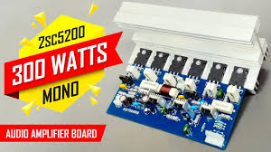 On page 5 you'll find typical applications with several circuit diagrams. 300 Watts Mono Audio Amplifier Board Diy Toshiba 2sc5200 Ttc5200 Transistor Hindi Electroindia Youtube