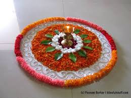 Easy And Simple Rangoli Using Flowers Creative Rangoli Designs By Poonam Borkar Flower Rangoli Rangoli Designs Flower Simple Rangoli