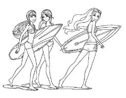 The vibrant dressing, funky guitar and gorgeous barbie are surely a must coloring page your kid would love. Barbie Surfing Coloring Pages Coloring Pages Pokemon Coloring Pages Dragon Coloring Page