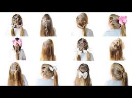 12 Easy Heatless School Hairstyles Quick And Easy Hairstyles Youtube Easy Work Hairstyles Hair Styles Kids Hairstyles