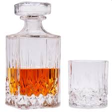 Thousands of pieces in stock, free shipping. Crystal Decanter Set Nineteen Piece Elegant Drinking Gift Set
