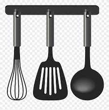 Check out this great clip art for use in blogs, social media, crafts and all your other projects. Black Kitchen Tool Set Png Clipart Kitchen Utensils Clipart Png Transparent Png 107434 Pinclipart