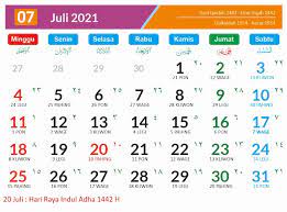 Resmi ini jadwal hari libur nasional dan cuti bersama 2019. Kalender Bulan Juli 2021 Dan Hari Peringatannya Enkosa Com Informasi Kalender Dan Hari Besar Bulan Januari Hingga Desember 2021