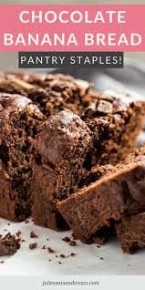 Easy Recipe For Chocolate Banana Bread Using Pantry Staples Tender Moist B In 2020 Chocolate Banana Bread Chocolate Banana Bread Recipe Banana Nut Bread Recipe Moist