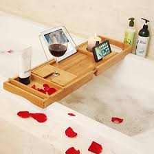 Bath caddy tray for tub: Rebrilliant Jara Freestanding Bamboo Bath Caddy Reviews Wayfair
