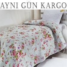 gold cok amacli ortu guller tek kisilik 150x220cm yatak ortusu yatak kisilik