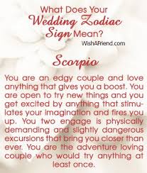 What Does Your Wedding Zodiac Sign Mean Scorpio Zodiac Signs Meaning Zodiac Signs Sign Meaning