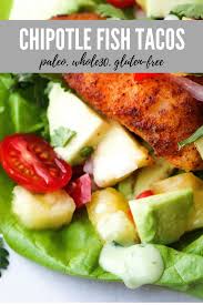 Preheat the oven to 400° and line a baking sheet with parchment paper. Chipotle Fish Tacos With Pineapple Salsa All The Healthy Things