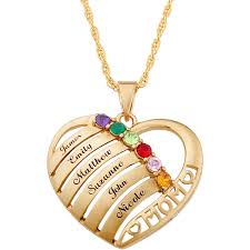 Decorate your laptops, water bottles, helmets, and cars. Personalized Planet Family Jewelry Personalized Mother S Mother Birthstone Name Heart Necklace 20 Walmart Com Walmart Com