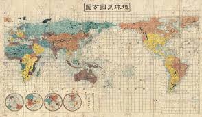 Japanese World Map (1853) [5400×3143] : rMapPorn