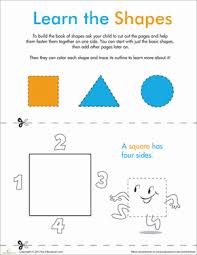 Preschool math books about shapes and patterns. Make A Mini Book Learning Our Shapes Worksheet Education Com
