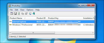 You can find it from the registry, but you can't read it normally, because it is encrypted with binary code. How To Find Your Lost Windows Or Office Product Keys