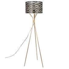 Voir tous les luminaires lampes sur pied lampes à poser et pieds de lampe suspensions et plafonniers lampada. Lampadaire En Metal Noir Et Dore Palmae Maisons Du Monde