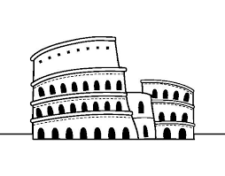El anfiteatro flavio o coliseo, fue el mayor de todos ellos y una de las más grandes construcciones en la antigüedad. Coliseo Romano Dibujo Coliseo De Roma Imperio Romano