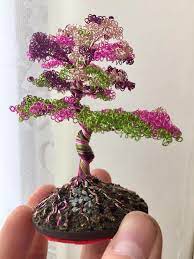 Artist Turns Metal Wire Into Bonsai Trees That Will Live Forever Wire Tree Sculpture Bonsai Tree Tree Sculpture
