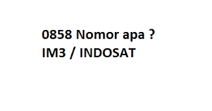 Berikut adalah nomor awalan nomor hp tergantung dari operator itu sendiri. 0858 Nomor Apa Kartu Apa Apakah Xyz