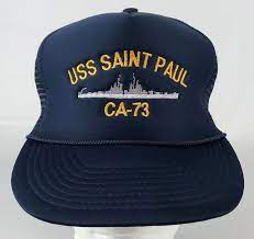 80s Uss Saint Paul Ca 73 Us Navy Vietnam Trucker Hat Snapback Etsy Hats Snapback Hats Trucker Hat