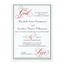 By sending a wedding card with christian scripture or messaging, you can help celebrate the splendor of christian marriage and create excitement about the new bond that's been forged. Elegant God Is Love Christian Wedding Invitation Zazzle Com Christian Wedding Invitation Wording Christian Wedding Invitations Script Wedding Invitations