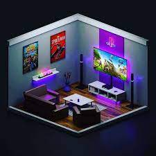 Gaming Setup Room 3d Fortnite Novocom Top