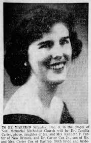 Dr Camilla Ann Carter Cox (1935-2001)