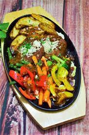 Continental Vegetable Steak Sizzler Bliss Of Cooking Sizzler Recipes Indian Food Recipes Vegetarian Veg Dishes