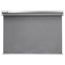 Fyrtur Blackout Roller Blind Wireless Battery Operated Gray 38x76 Ikea In 2021 Blackout Roller Blinds Roller Blinds Electric Blinds