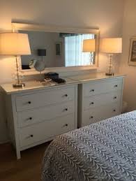 Side By Side Ikea Hemnes Dressers For The Guest Room In Naples Small Master Bedroom Decorating Ideas Beautiful Bedrooms Master Small Master Bedroom