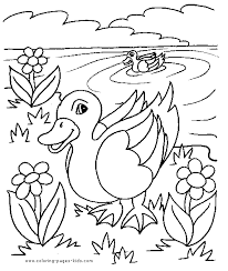 They are often loved by nature lovers and children for their dainty walk and amusing vocalizations. Ducks In A Pond Color Page Free Printable Coloring Sheets For Kids