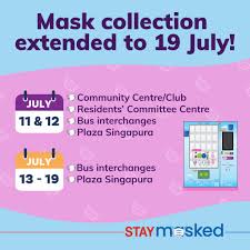 Since community centres are being used as vaccination sites, mask vending machines at 20 community centres have been moved to adjacent hdb blocks. Extended Mask Collection Dates At Temasek Foundation Facebook