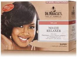Relax my 4c hair with me! Dr Miracles Relaxer No Lye Super Kit Amazon Co Uk Beauty