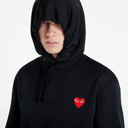 Hoodies and sweatshirts Comme des Garçons PLAY Hoodie Black (AX-T174 BLACK)  | Footshop