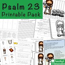 Joyce feest phd from public domain that can find it. Psalm 23 Printable Pack Proverbial Homemaker