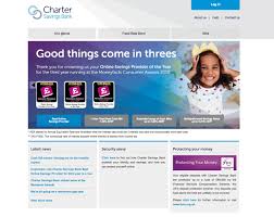Great Using Of The Winning Mfcawards Logos On The Charter Savings Bank Home Page Savings Bank Online Savings Savings