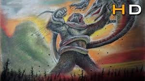 The skull crawler also sometimes has hissy fits and stays where it is so kong has to carry it. Drawing A Epic Battle Kong Vs Skull Crawler Kong Skull Island Fanart Youtube