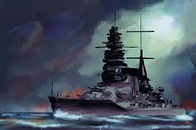 Menurutnya, ketika perang permesta dimulai, ada ribuan pucuk senjata api dan senjata mesin. Laut Langit Lukisan Kapal Perang Jepang Armada Imperial Mutsu Wallpaper Hd Wallpaperbetter