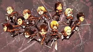 Attack On Titan Chibi Wallpapers Hd Wallpaper Cave The attack on titan manga and anime series feature an extensive cast of fictional characters created by hajime isayama. attack on titan chibi wallpapers hd