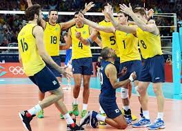 O objetivo é lançar a bola com as mãos e fazer com que ela caia na quadra do adversário. Voley Masculino Medalha De Prata Londres 2012 Volei Brasileiro Jogos Olimpicos Volei