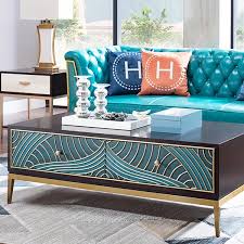 Lorell accession coffee table, birch,mahogany. Modern Rectangle Coffee Table With Drawers In Solid Wood Metal Mahogany