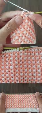 Iki Renkli Orgu Modeli Yapilisi Orgu Orgu Desenleri Baby Knitting Patterns