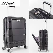 20 24inch Computer Interlayer Waterproof Rolling Luggage 100 Pp Trolley Solid Travel Bag Boarding Bag Carry On Su Luggage Trolley Bags Best Travel Accessories