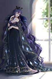Hair Purple Outfit Dark 23 Ideas Anime Dress Anime Purple Hair Anime Blue Hair