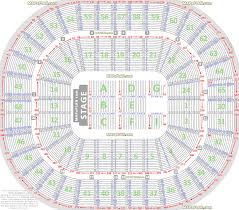 Detailed Seat Row Numbers Concert Chart Flat Floor Lower