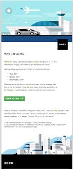 Uber Airport Thank You Email Email Design Best Email Mailer Design