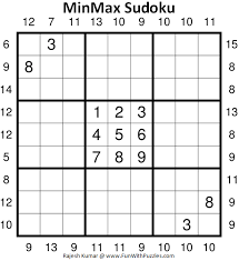Printable sudoku puzzles hard #1. Minmax Sudoku Puzzles Fun With Sudoku 367 368