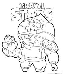 Poco is my favorite character in brawl stars. Pirate Gene Brawl Stars Coloring Pages Printable
