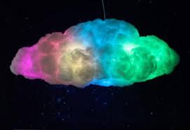 Large Rainbow Cloud Light With Sound Reactive Music Sync And Optional Bluetooth Speaker Cloud Lights Diy Clouds Cloud Lamp Diy